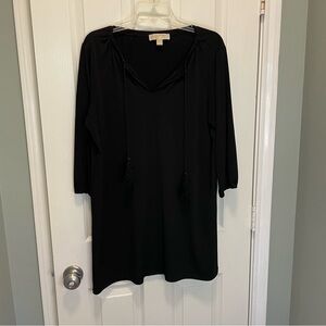Michael Kors Boho black knit cocktail dress.  Size Large